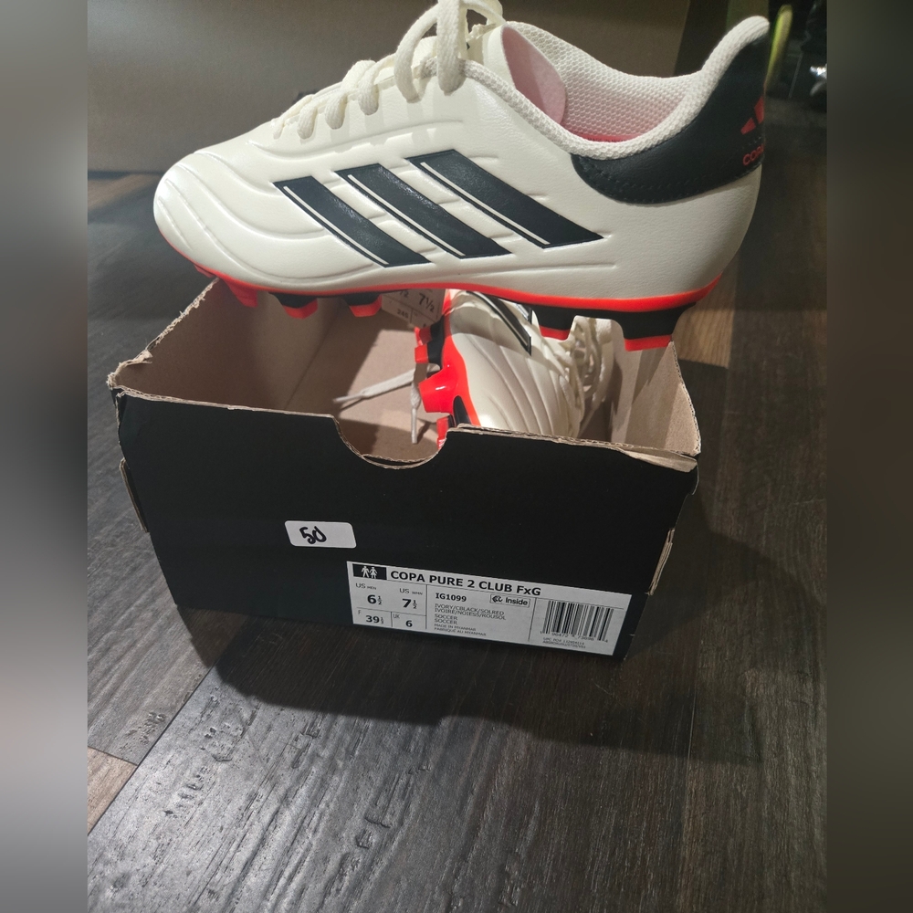 Adidas White and Black Sneakers Classic Design